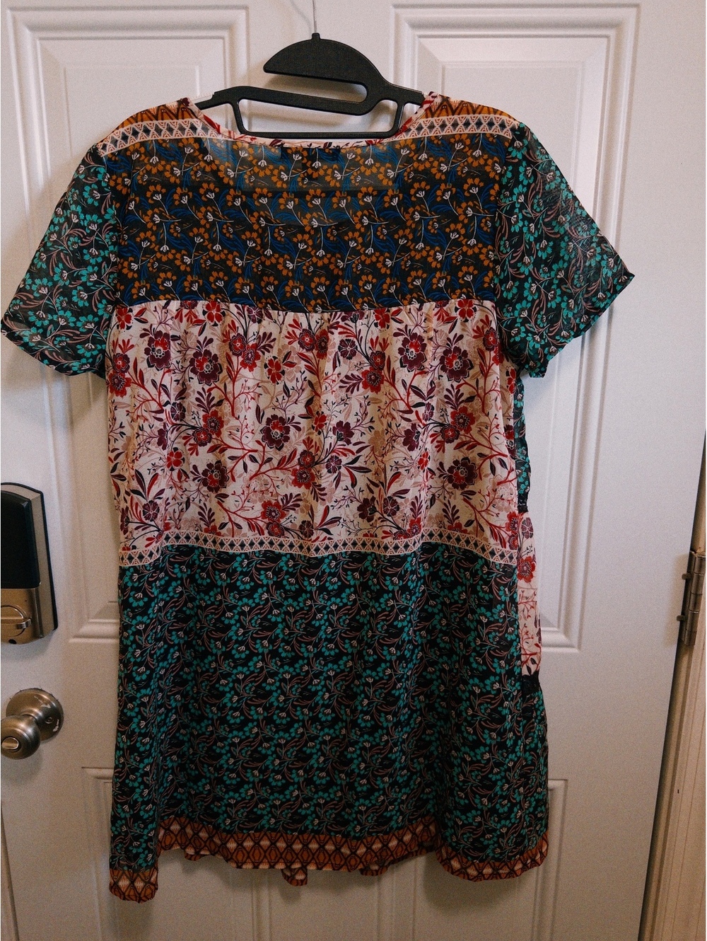 City Triangles Floral Babydoll Dress M